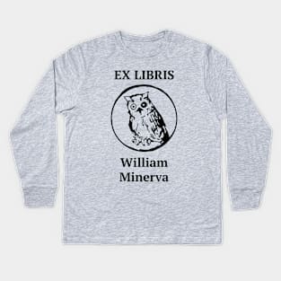 EX LIBRIS x William Minerva Kids Long Sleeve T-Shirt